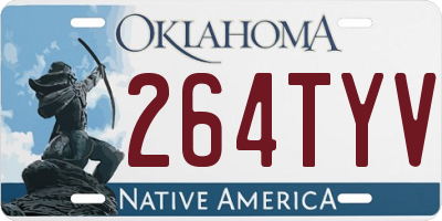 OK license plate 264TYV