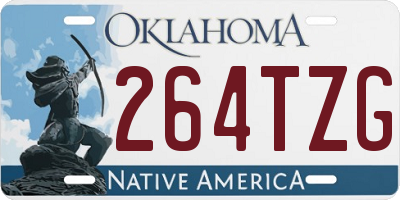 OK license plate 264TZG