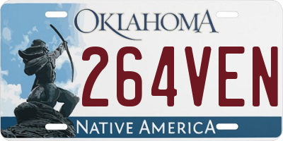 OK license plate 264VEN