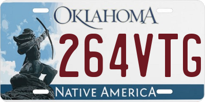 OK license plate 264VTG