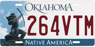 OK license plate 264VTM