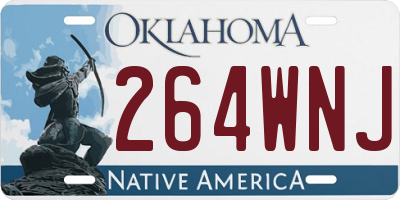 OK license plate 264WNJ