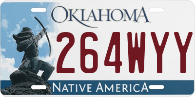 OK license plate 264WYY