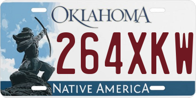 OK license plate 264XKW