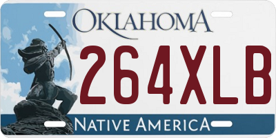 OK license plate 264XLB