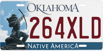 OK license plate 264XLD