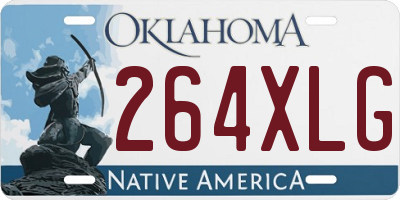 OK license plate 264XLG