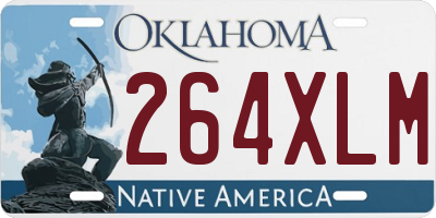 OK license plate 264XLM
