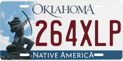 OK license plate 264XLP