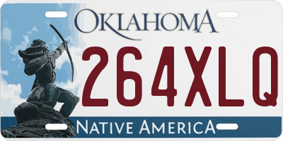 OK license plate 264XLQ