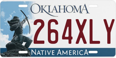 OK license plate 264XLY