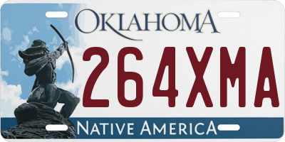 OK license plate 264XMA