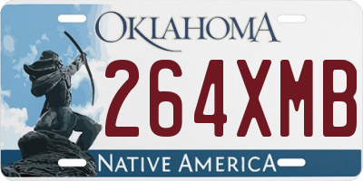 OK license plate 264XMB