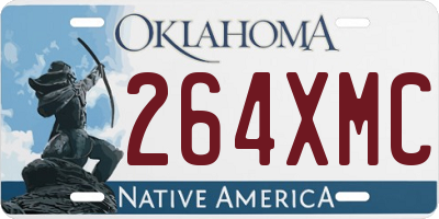 OK license plate 264XMC
