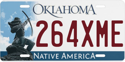 OK license plate 264XME