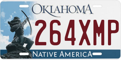 OK license plate 264XMP