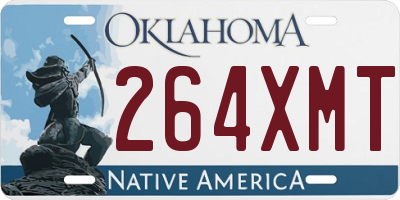 OK license plate 264XMT