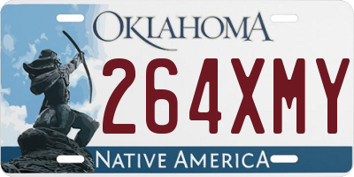 OK license plate 264XMY