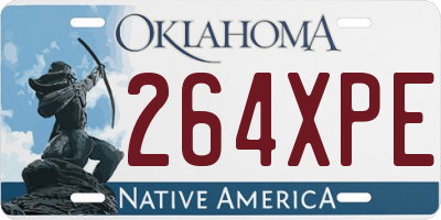 OK license plate 264XPE