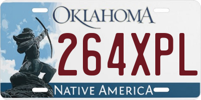 OK license plate 264XPL