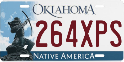 OK license plate 264XPS
