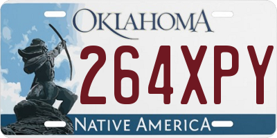 OK license plate 264XPY