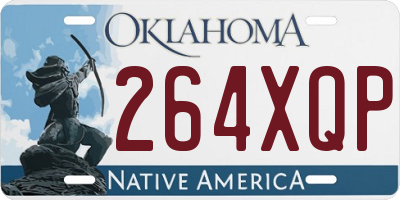 OK license plate 264XQP