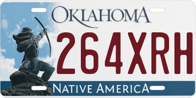 OK license plate 264XRH