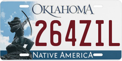 OK license plate 264ZIL