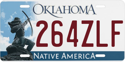 OK license plate 264ZLF