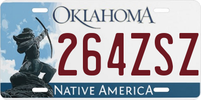 OK license plate 264ZSZ