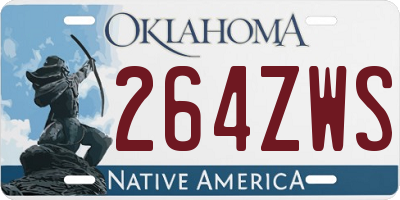 OK license plate 264ZWS