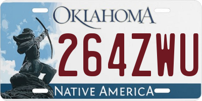 OK license plate 264ZWU