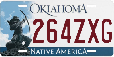 OK license plate 264ZXG