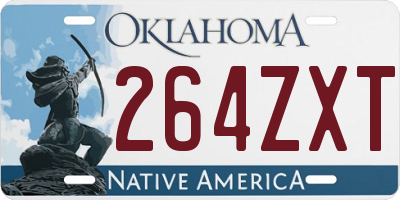 OK license plate 264ZXT