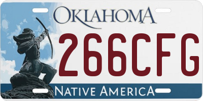 OK license plate 266CFG