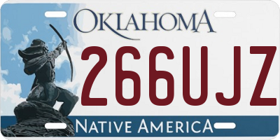 OK license plate 266UJZ