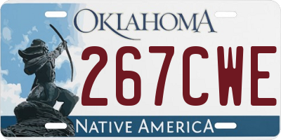 OK license plate 267CWE