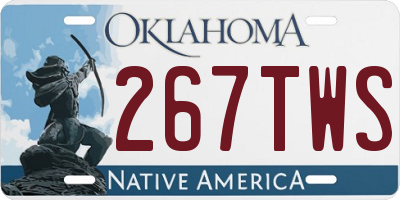 OK license plate 267TWS