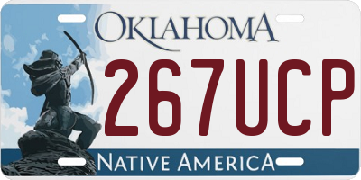 OK license plate 267UCP