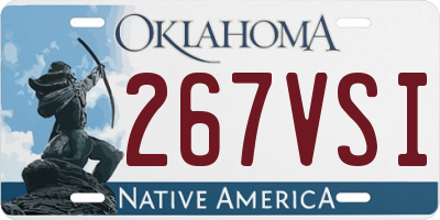 OK license plate 267VSI