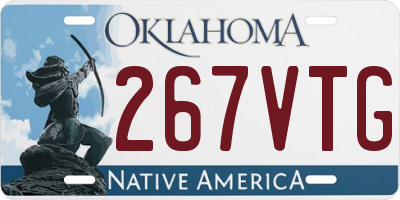 OK license plate 267VTG