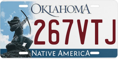 OK license plate 267VTJ