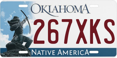 OK license plate 267XKS