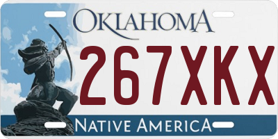 OK license plate 267XKX