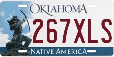 OK license plate 267XLS