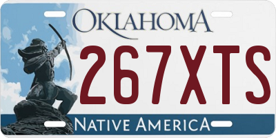 OK license plate 267XTS