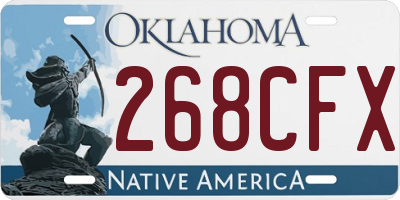 OK license plate 268CFX