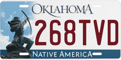 OK license plate 268TVD