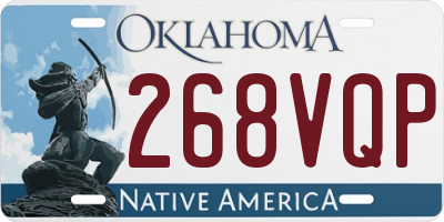 OK license plate 268VQP